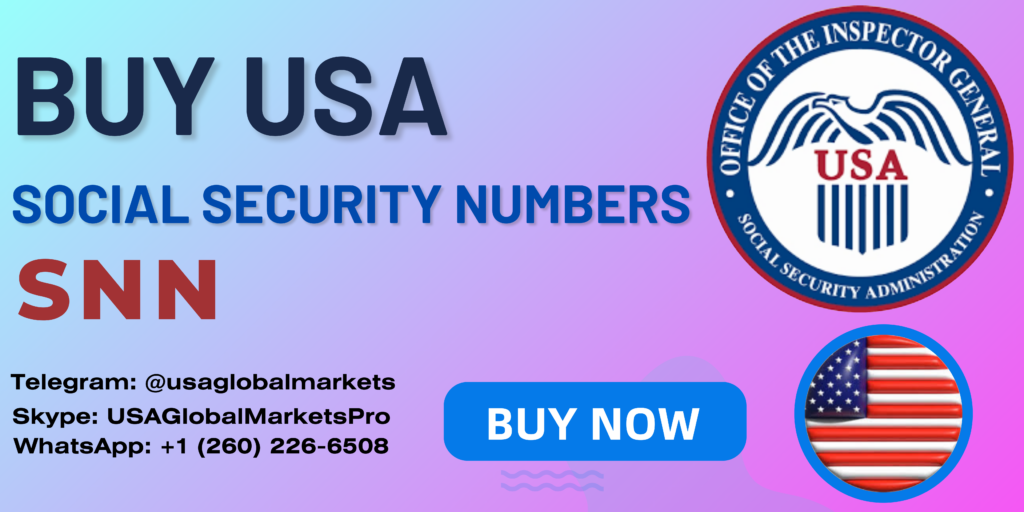 Buy SSN Numbers