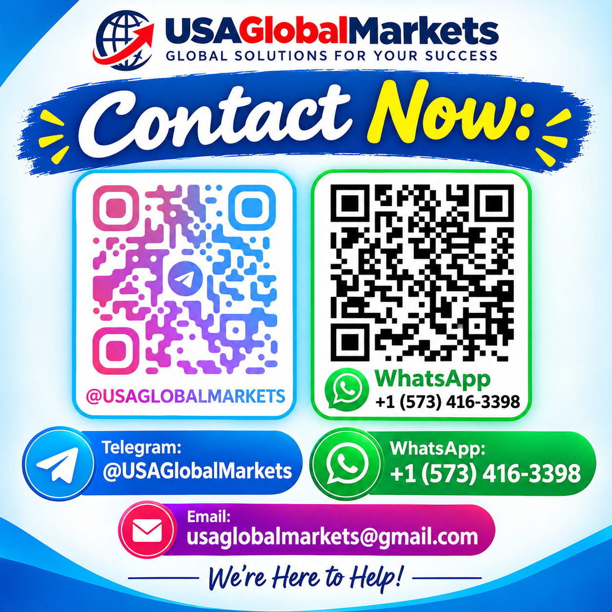 USAGLOBALMARKETS Contact 